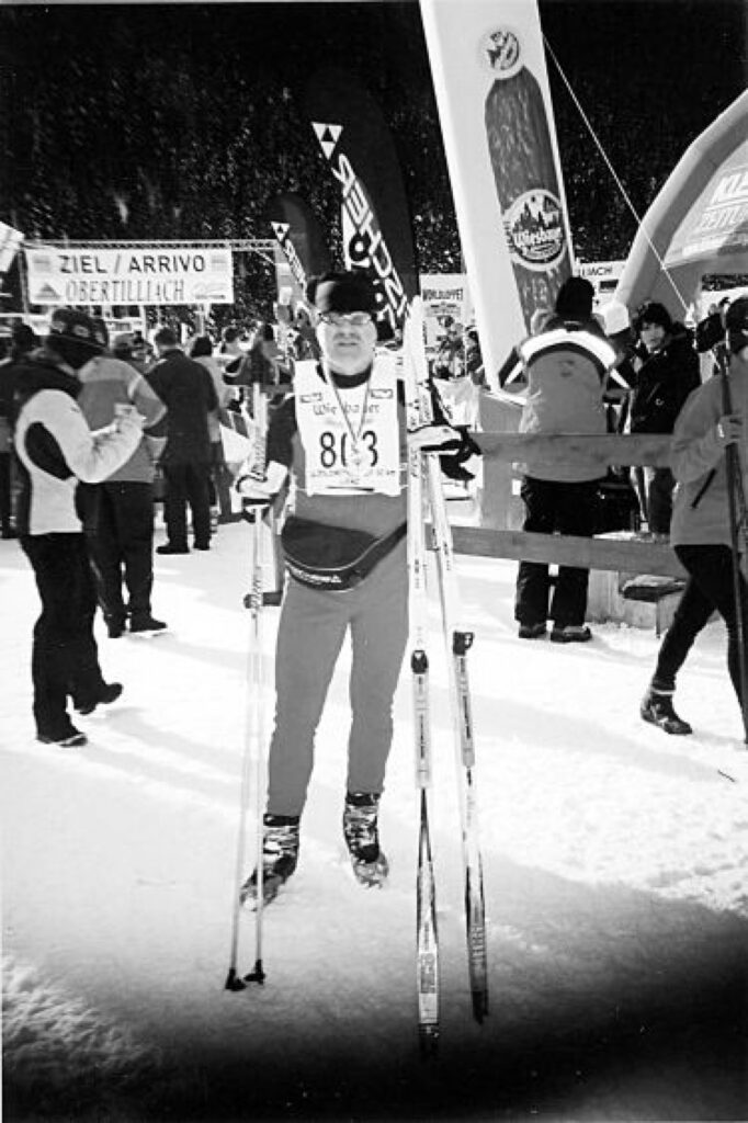 Slēpošanas veterāns Aivars Grinbergs pirms nedēļas izbaudīja kalnu sniegu Austrijā un arī tā trūkumu. 
Autors: No personīgā arhīva