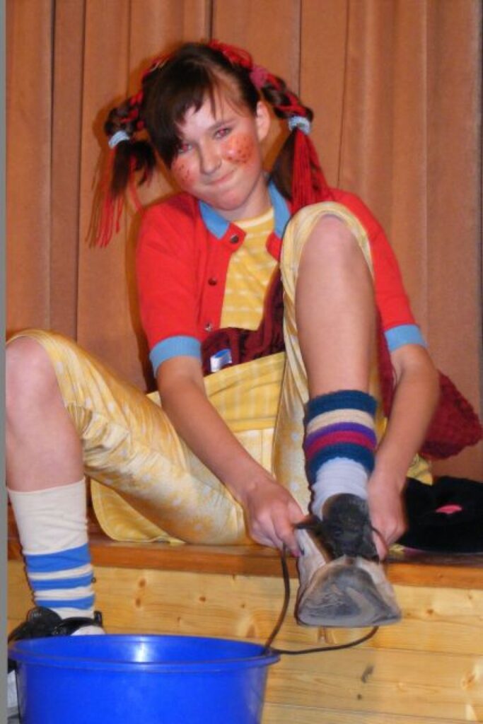 Pepijas lomā – vijciemiete Guna Dudele.
Autors: No personīgā arhīva