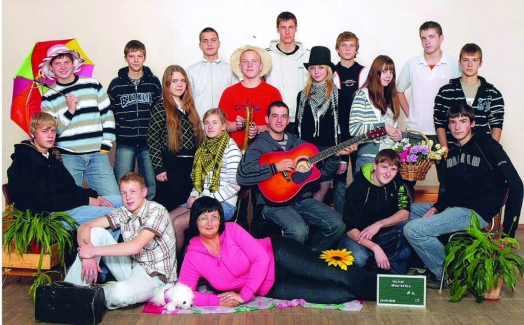 9.b. ir puišu klase, tieši tāpēc skolotāja parakstījusies uz tās audzināšanu. 
Autors: No personīgā arhīva