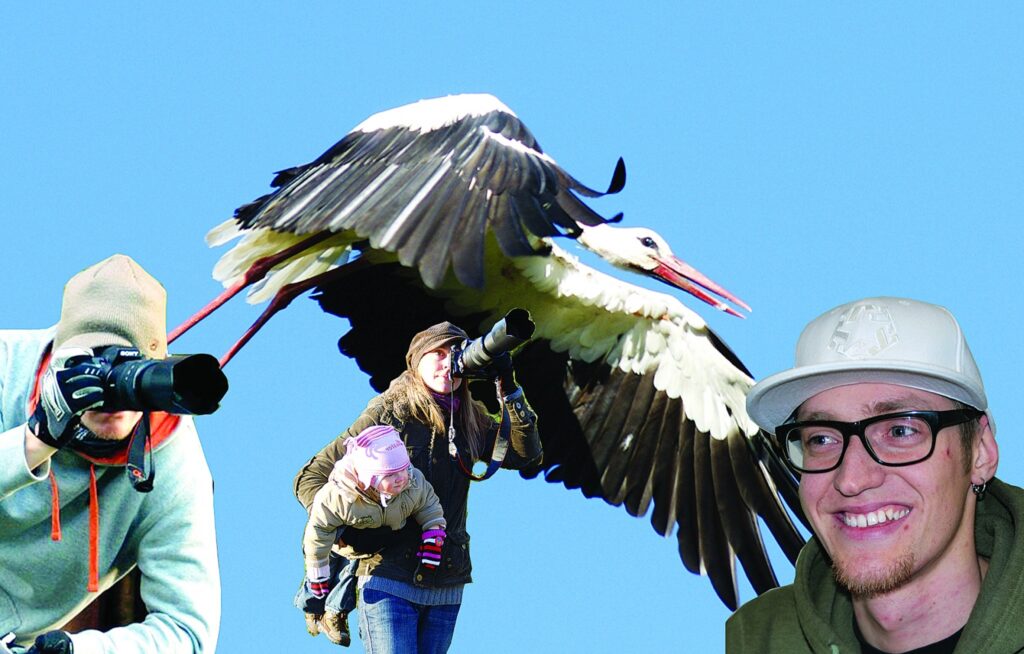 Zigmārs (no kreisās), Indra un Reinis Dorši starp putniem jūtas kā savējie.
Autors: Aldis Dubļāns