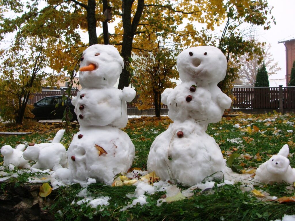 Nedēļas sākumā, uzsniegot pirmajam sniegam, smiltenieši jau bija paguvuši uzcelt sniegavīrus.
Autors: No personīgā arhīva