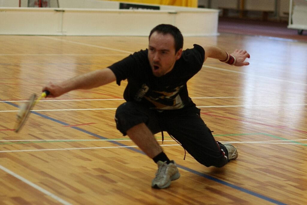 Badmintona kā sporta veida propagandētājs un sacensību organizators Vjačeslavs Baskovs šajā sporta veidā Valkā ir līderis.
Autors: Dainis Jansons