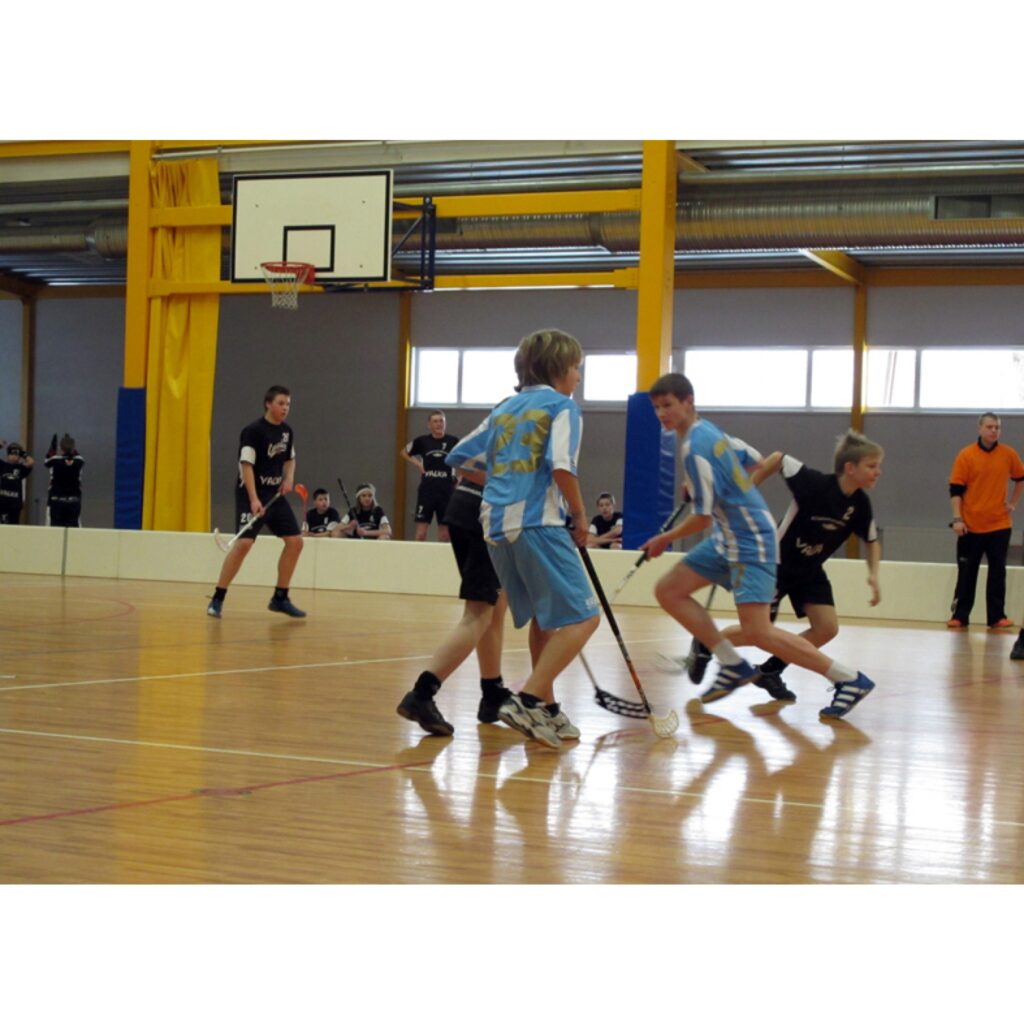 Latvijas čempionāts florbolā 2. līgas U-14 zēniem Valkā. Sezona beigusies, valcēniešiem - 3. vieta.
Autors: Aldis Dubļāns