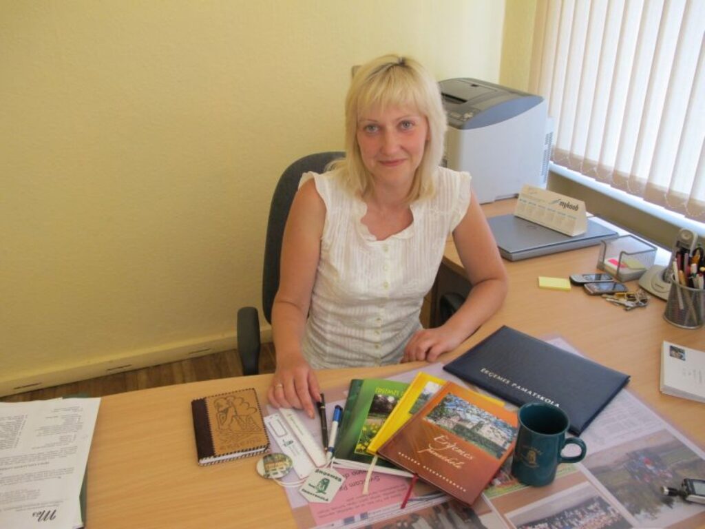  Ērģemes pamatskolas direktore Olita Šauja savā amatā strādā jau 15 gadus.
Autors: Ingūna Johansone