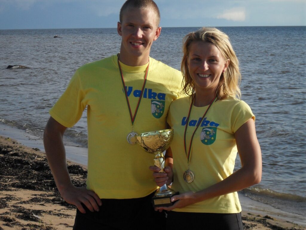 Valcēnieši Liene Skruode un Kristaps Mikāns