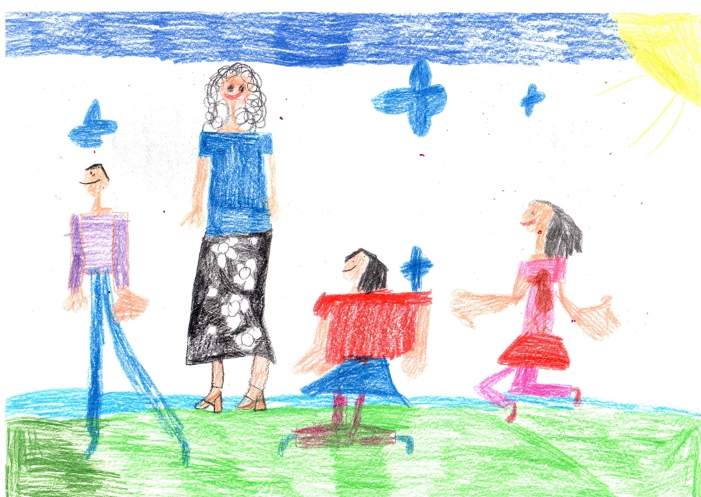 Beatrises Eglītes (6 gadi) zīmējums.