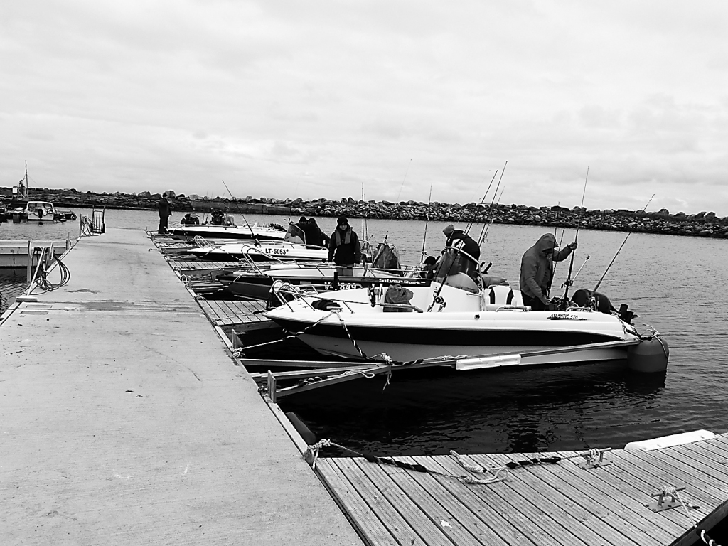 Jūrā braucām ar pēc speciāla pasūtījuma taisītiem Atlantic 5,7 metrus gariem kuteriem.                                                                                          
Autors:   EINĀRS SILIŅŠ