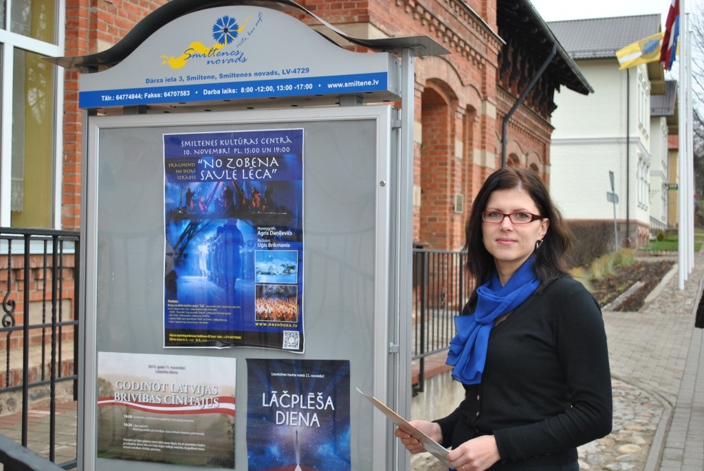 Smiltenes novada Tūrisma informācijas centra vadītāja Sanda Veismane tic, ka otrpus darba durvīm – pilsētā – mājo daudz labu, inovatīvu ideju, kas palīdzētu speciālistiem īstenot vienu ieceri, tamdēļ viņa vēršas pie sabiedrības.                                                                                                          
Autors:  SANTA SINKA
