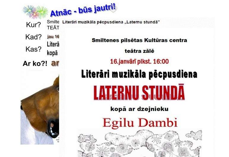 Fotokolāža no afišām, kas atrodamas sociālajos tīklos.