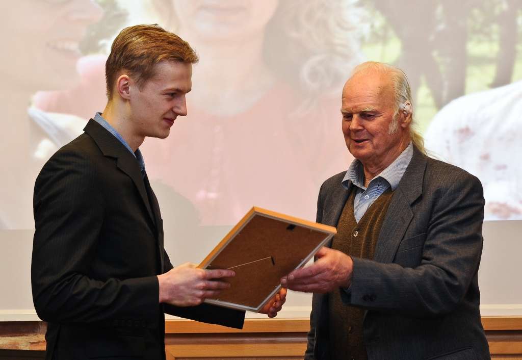  Balvu Jāzepam Grozam pasniedza leģendārais šķēpmetējs Jānis Lūsis.
Autors: Raitis Puriņš