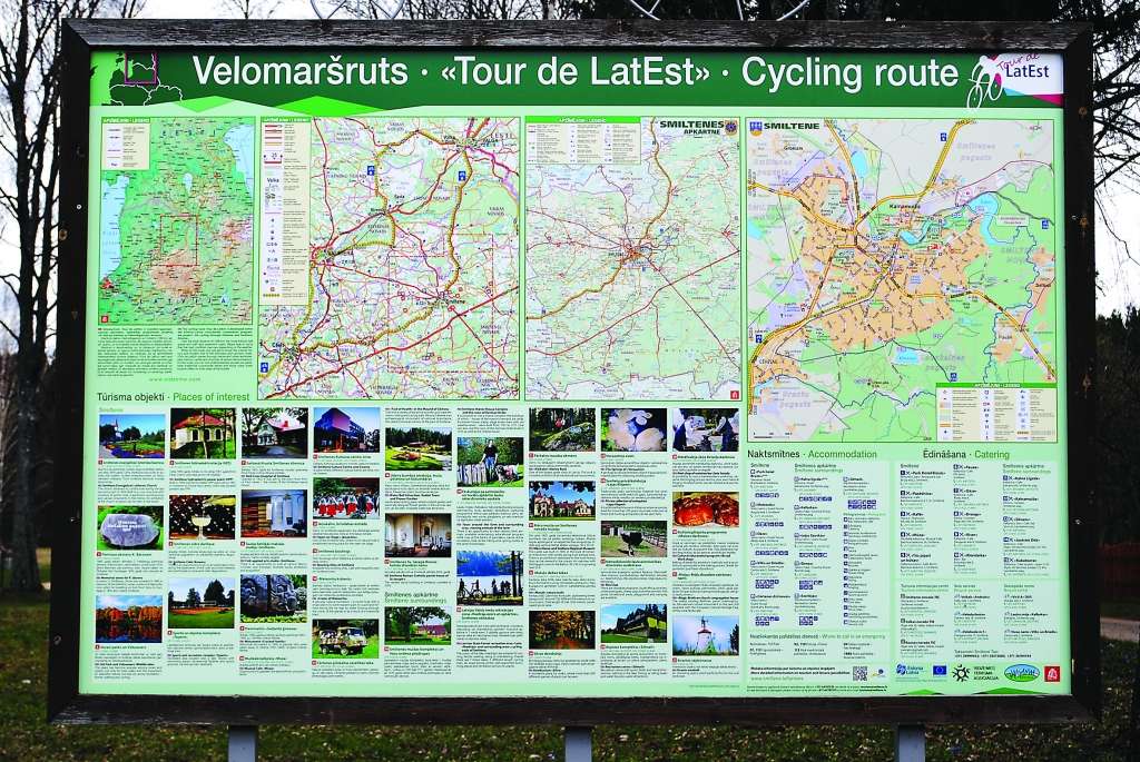 Beidzot tūristiem un citiem interesentiem, piestājot pie kāda no “Tour de Lat Est” velomaršruta stendiem, ir iespēja iegūt pašu jaunāko informāciju par Smiltenes novadā piedāvātajām iespējām, kas vizualizēta fotogrāfijās.
                                                                                                                         
Autors:  SANTA SINKA