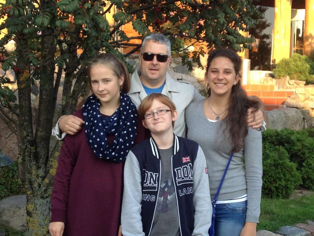 Apmaiņas skolniece Melina un viesģimene