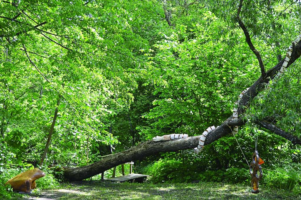 Kārtējās mājturības un tehnoloģijas skolotāju radošās darbnīcas Palsmanē atkal noslēgušās ar vietējās dabas takas izdaiļošanu.                                                                                                                                          
Autors:  SANDRA PĒTERSONE