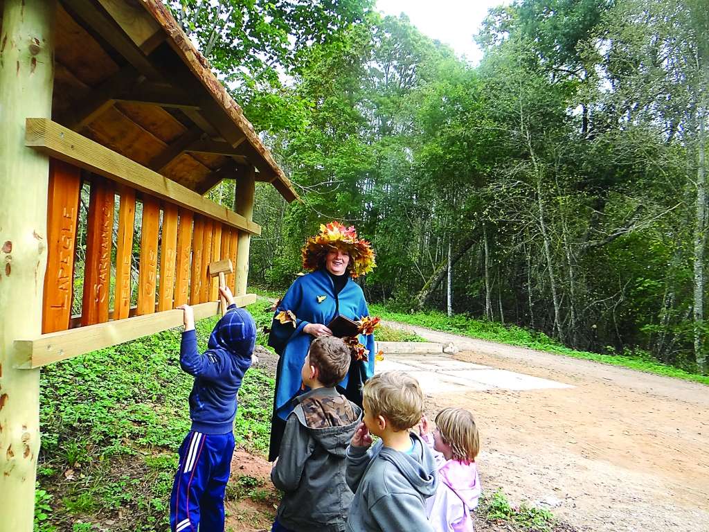 Bērnus īpaši interesēja meža klavieres. Ikviens vēlējās pārbaudīt, kā skan katrs koks.                                                                                       
Autors:   SANDRA PILSKALNE