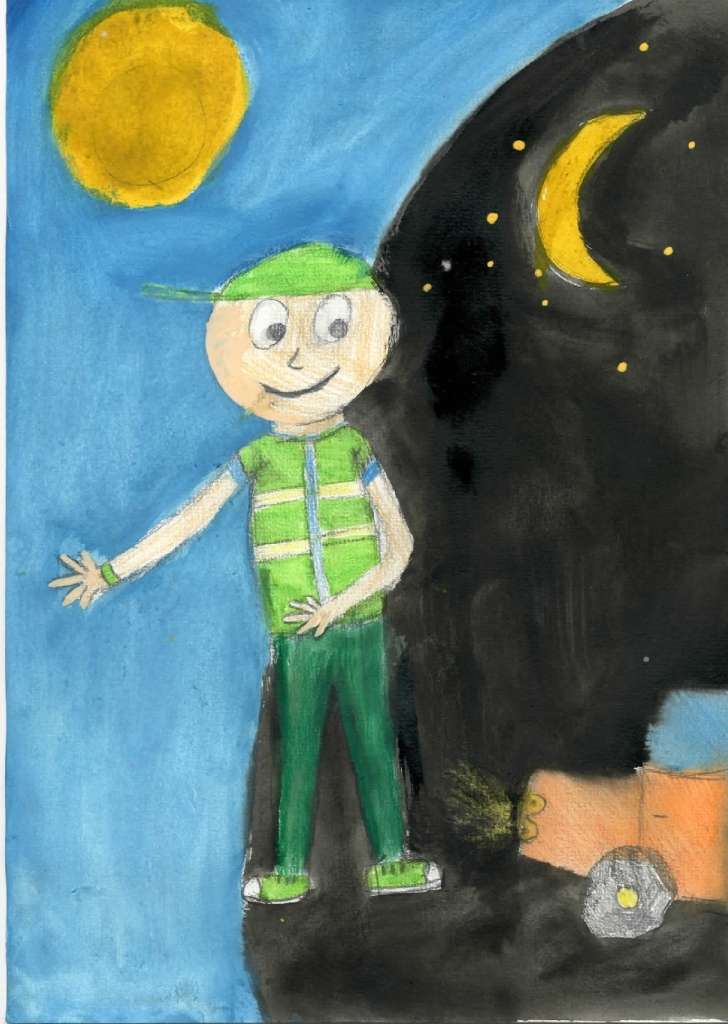 Zīmējuma autore: Ērģemes pamatskolas, 2. klases skolniece Sintija Jaunozola.