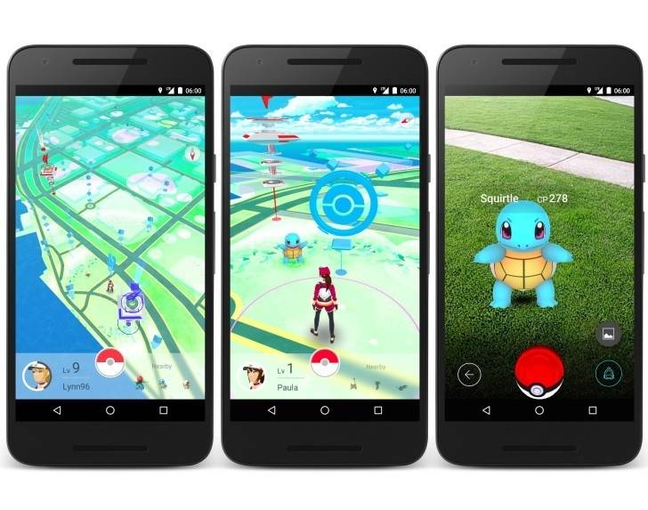 «Pokemon Go» ar kartes palīdzību ļauj sameklēt virtuālos tēlus reālajā vidē. 
Autors:  no androidauthority.net