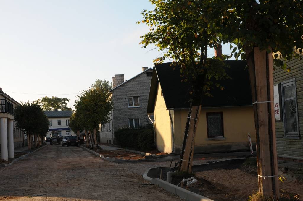 Valkā Viestura ielas pārbūves laikā vienā ielas malā tika nocirstas vairākas liepas un kļava. Pašvaldība pieņēmusi lēmumu, ka šonedēļ tiks nocirstas pēdējās astoņas liepas.                                                                       
Autors:  INGA KARPOVA