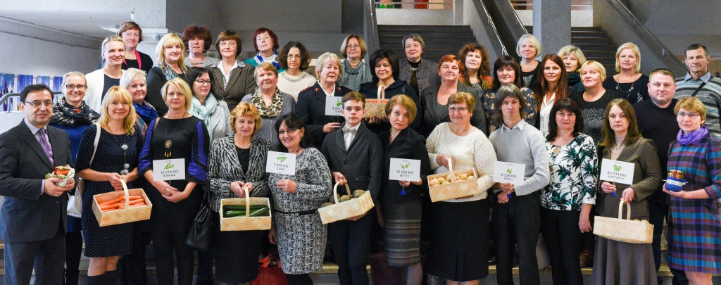 Borisa un Ināras Teterevu fonda programmas “Pats savam saimes galdam” pirmās sezonas noslēguma pasākumā.
Autors:  Ilmārs Znotiņš