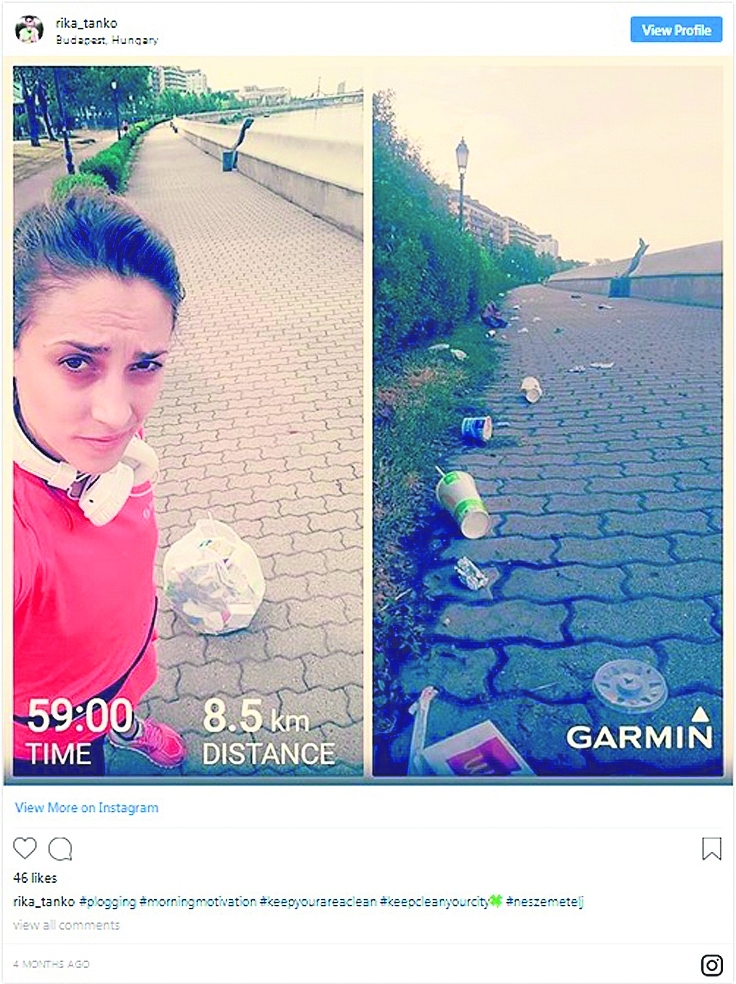 Cilvēki no visas pasaules sociālajos tīklos dalās ar bildēm ar mirkļ­birku #plogging. 
Autors: Dainis Ģelzis un “no instagram”