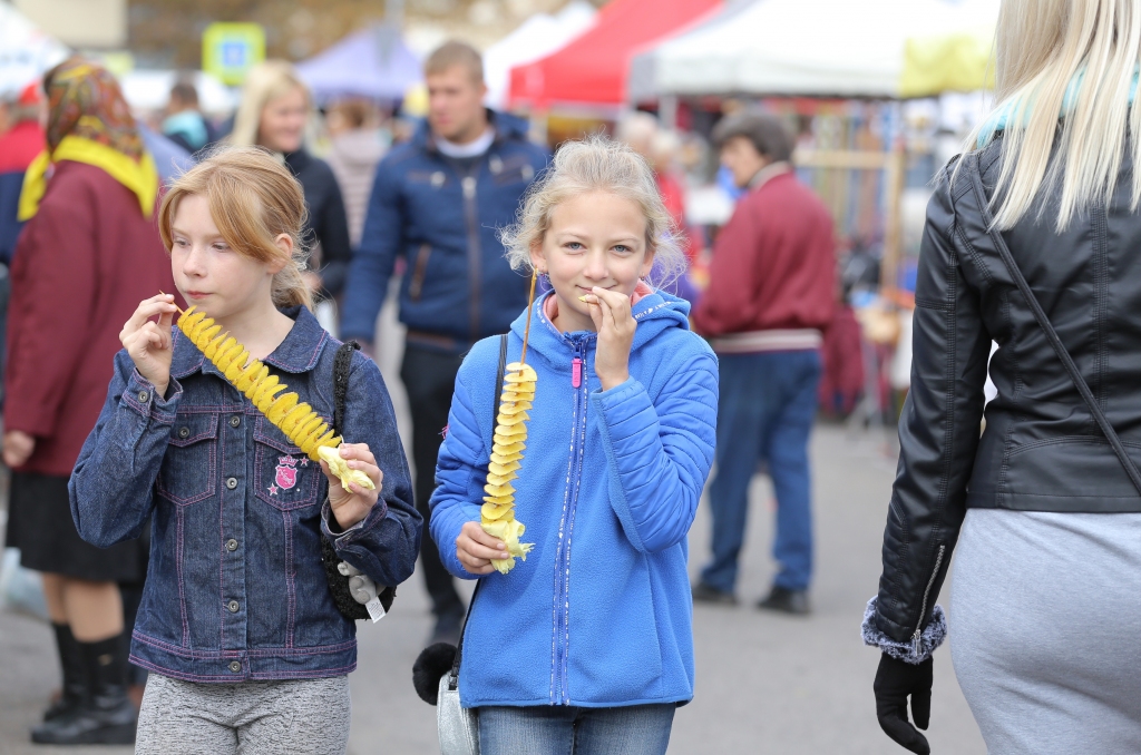 Jau izsenis Smiltenē pavasaros un rudenī pilsētas centrā notiek gadatirgus. Bērniem tā ir iespēja tikt pie našķiem, kādus ikdienā netirgo lielveikalos. Viena no pēdējo gadu TOP precēm ir uz iesma grilētas kartupeļu šķēles, kam klāt var pievienot visdažādākās garšvielas.                                                                                                      
Autors:  Santa Sinka