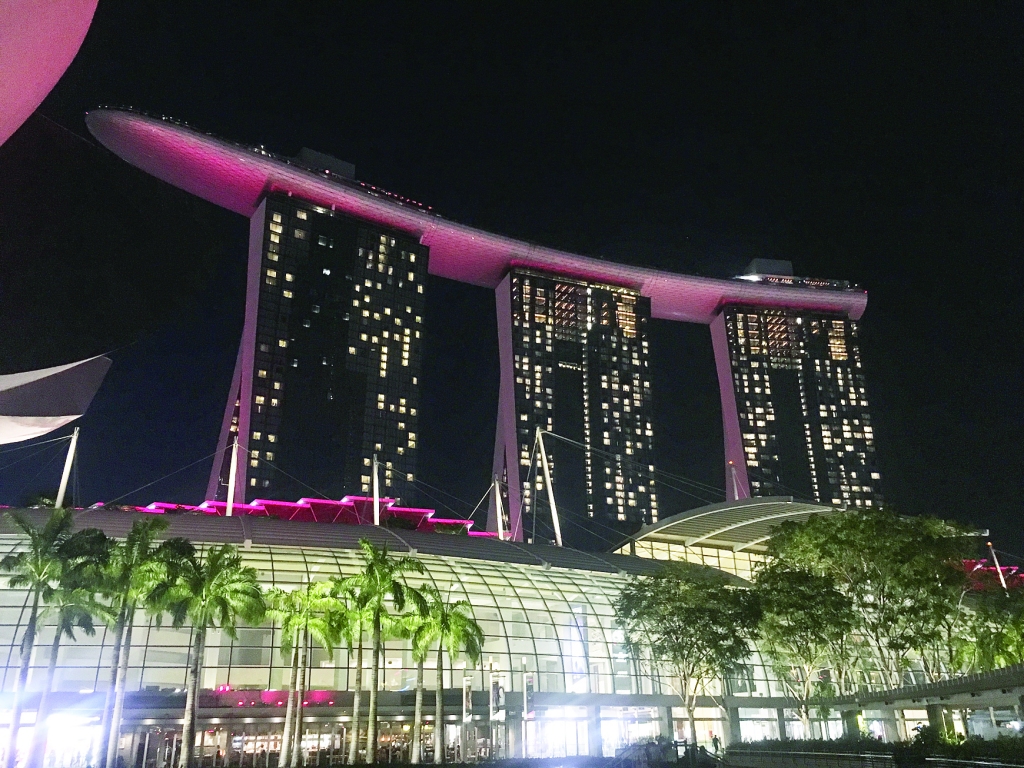 Slavenā “Marina Bay Sands” viesnīca.
Autors:  NO PERSONiskā ARHĪVA