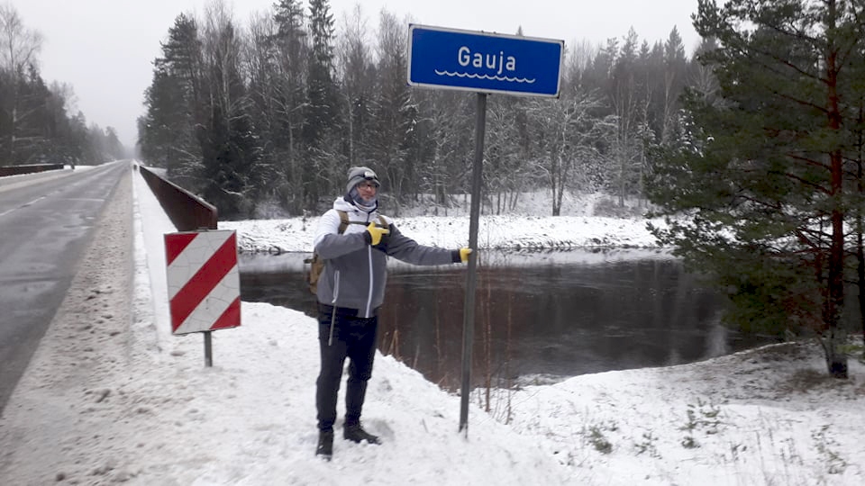 Projekta “GAR iGAUniJAS MALU” idejas autori un pārgājienu entuziasti Rēmets Rūbens un Jāks Roodens. 
Autors: NO PERSONĪGĀ ATHĪVA