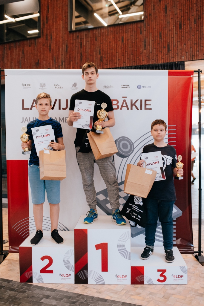 Palsmanes 9. klases absolvents Kristers Lapiņš (vidū) izcīnījis kārtējo panākumu dambretē – kļuvis par Latvijas jaunatnes čempionu  klasiskajā 64 lauciņu dambretē un pārstāvēs mūsu valsti Eiropas un pasaules čempionātos (no kreisās – Klāvs Norenbergs, no labās – Roberts Grišins). 
                                                                                                           
Autors: PUBLICITĀTES FOTO