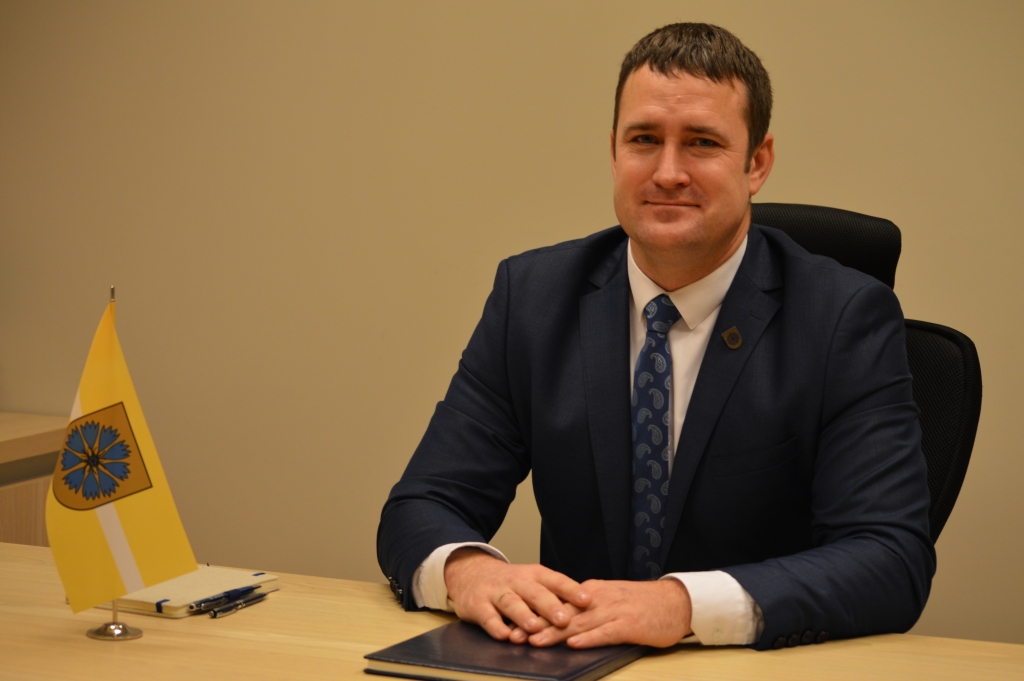 Smiltenes novada domes priekšsēdētājs Edgars Avotiņš. 
Autors: Sandra Pētersone