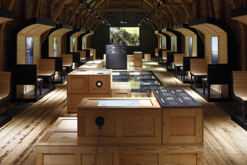 Alūksnes Bānīša stacijas ekspozīcija. 