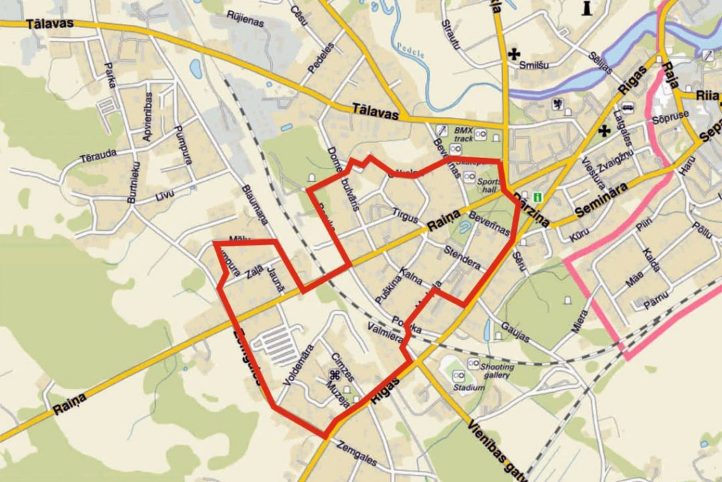 Valkas novada domes piedāvātais maršruts pa Valkas pilsētas ielām. Distances garums 4,5 km. 
