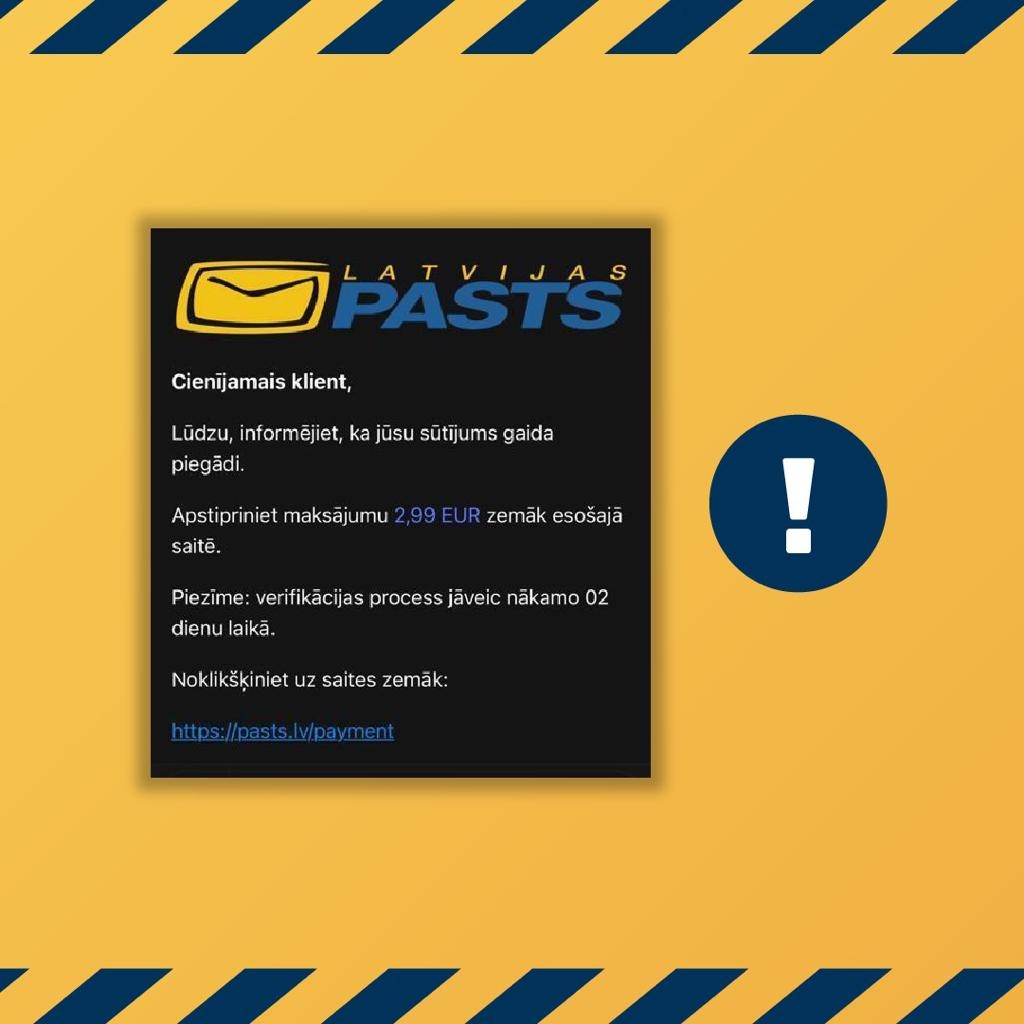 Šādi izskatās krāpnieku maksājuma forma.
