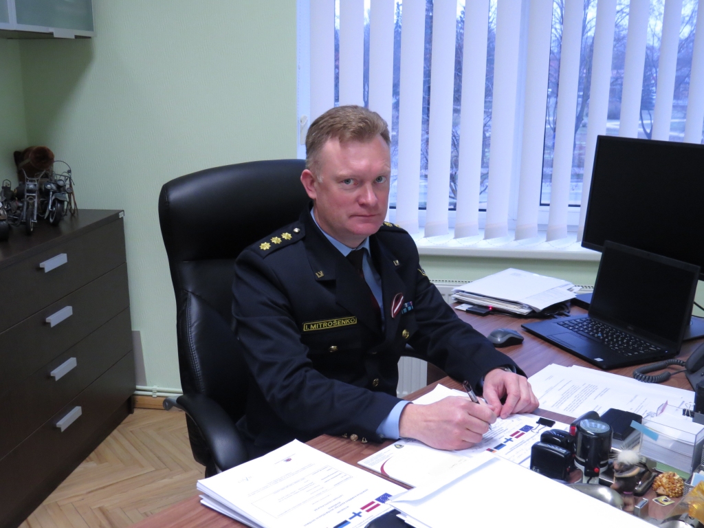 Valsts policijas Vidzemes reģiona pārvaldes priekšnieks Imants Mitrošenko.                                                                                                  

Autors: NO VP VRP ARHĪVA
