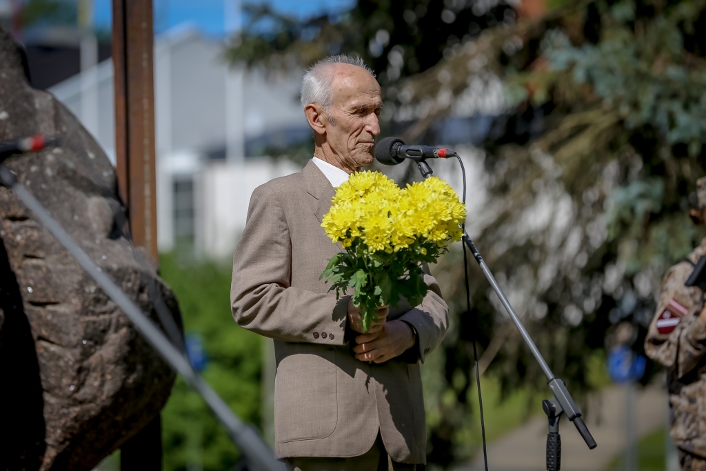 Smiltenes novada politiski represēto nodaļas “Trimdinieks” valdes priekšsēdētājs Arvīds Kaupe.