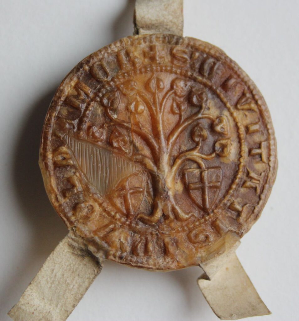 Valmieras senākais ģerbonis vaska zīmogā