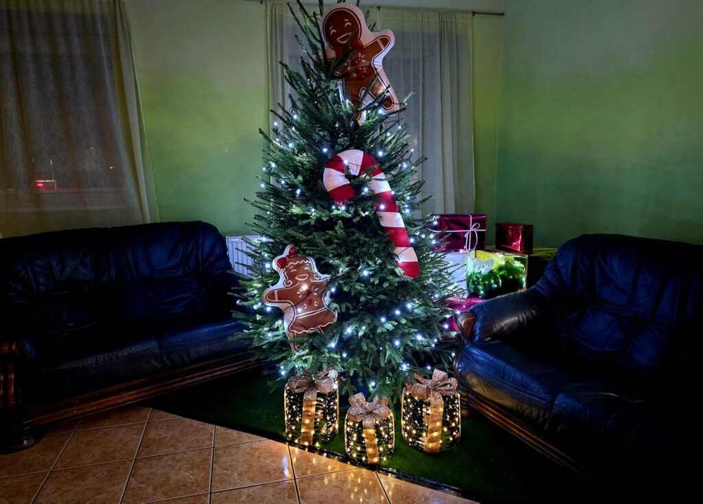 SIA “Pedelīte”. Maģiska svētku noskaņa rada mājīguma sajūtu.