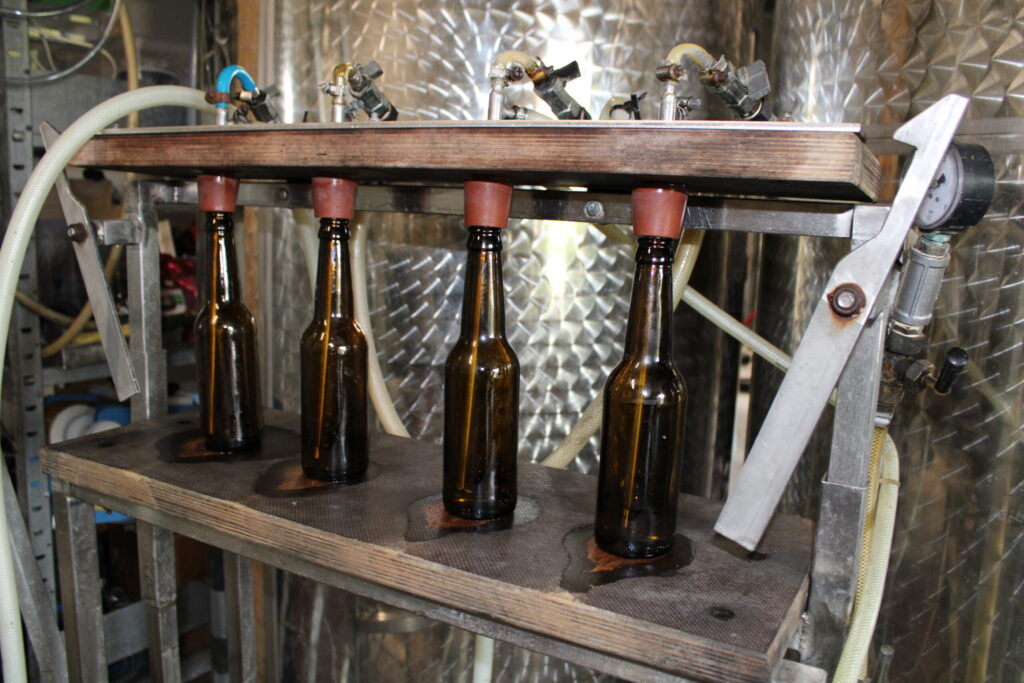 Sidra darītavas “Abuls” pagrabā sidrs tiek spiests, raudzēts, blendēts, garšots un pildīts pudelēs un mucās.

Autors: FOTO: SANDRA PĒTERSONE