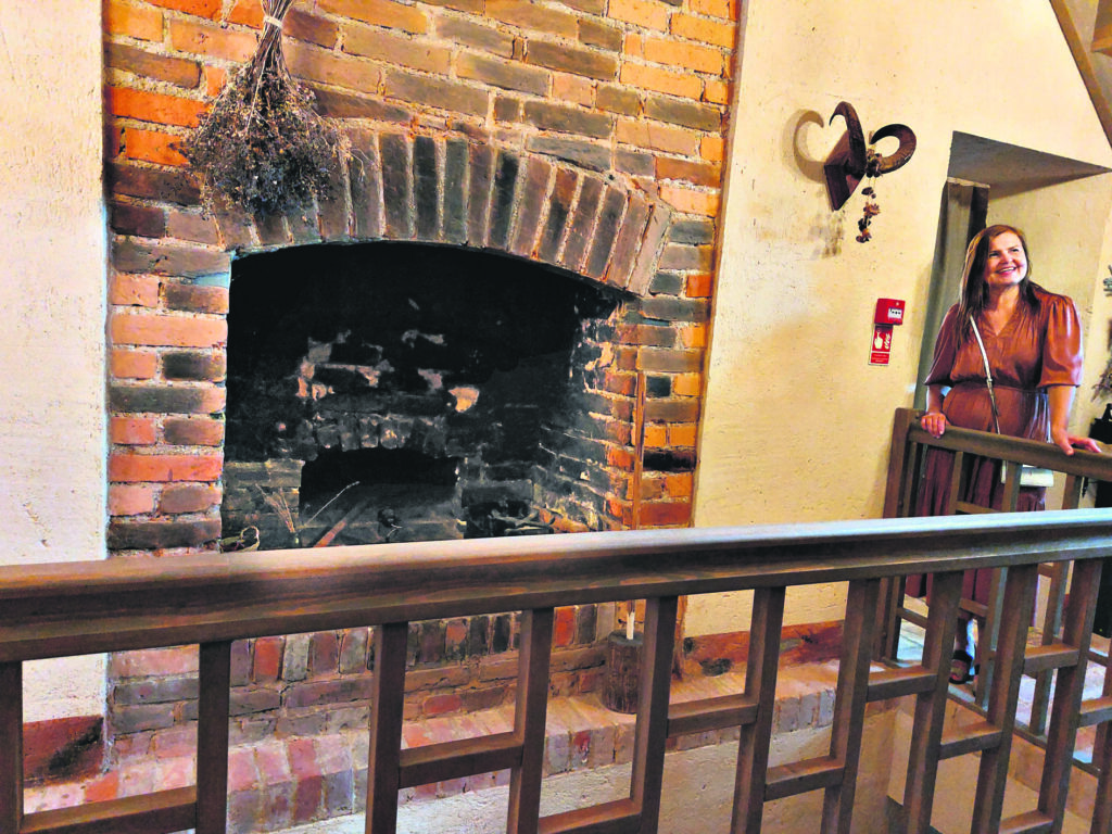 Vēsturiska maizes krāsns spa mājā.