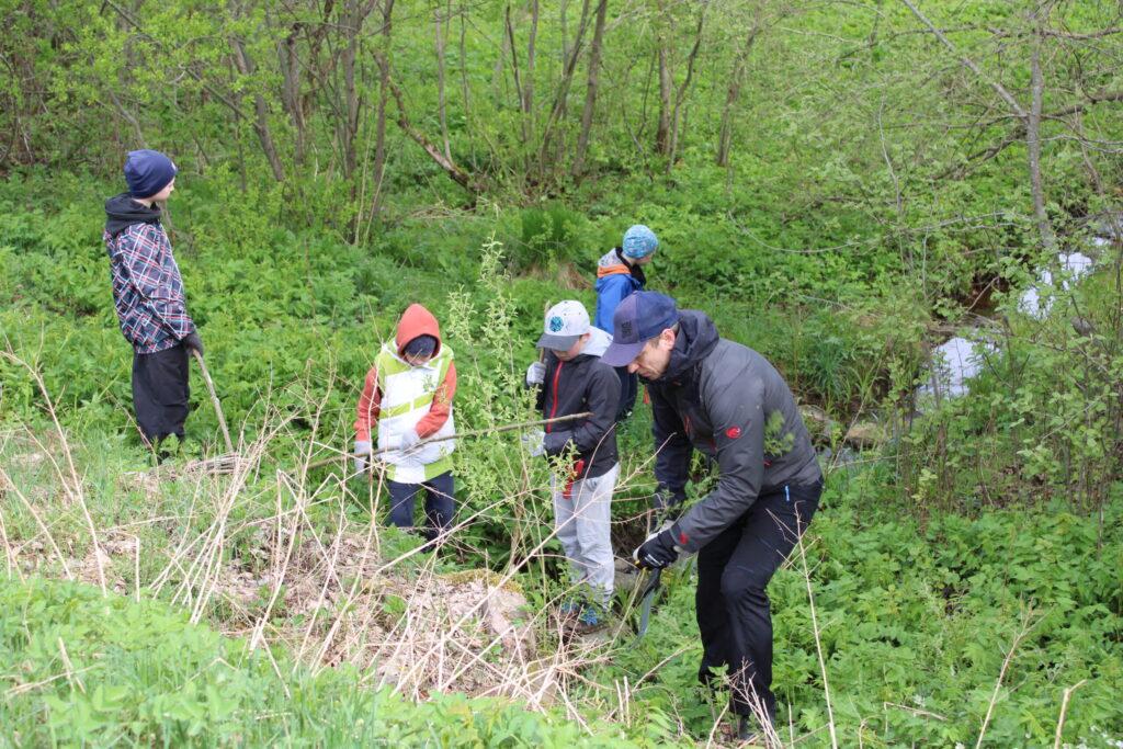 Savā iztekā gandrīz nepamanāma Nigra lēnītēm uzņem ūdeņus un audzē spēku. Šāda tā izskatās pie “Veco Labzemju” mājām.