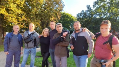 Oksana nacionālajā rehabilitācijas centrā “Vaivari” ar ukraiņu karavīriem, kuri, pateicoties mūsu valsts atbalstam, saņem iespēju kara rētas dziedēt Latvijā.