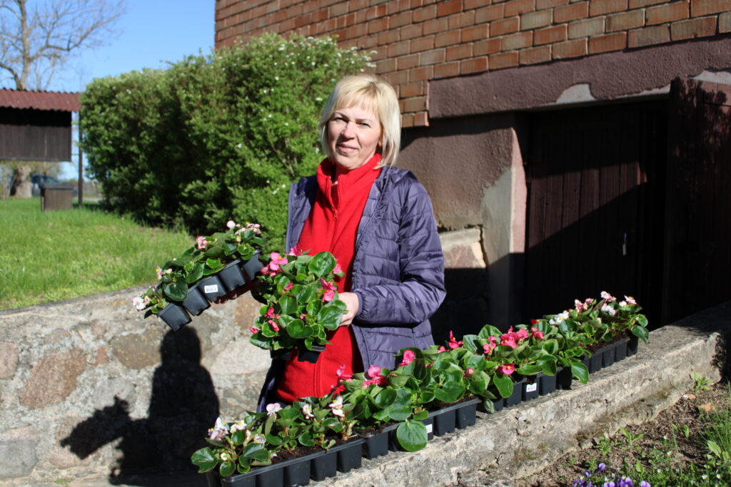 Iedzīvotāju acis toties priecē pagasta pārvaldes pārziņā esošās, sakoptās teritorijas, tai skaitā apstādījumi. Pagasta teritorijas labiekārtošanas speciāliste Gunta Kurzeme šomēnes ciemata centrā pie veikala iestādīja leduspuķes, no kurām daļa stādu nesen piedzīvotajā aukstumā apsala. To vietā nākušas citas puķes.