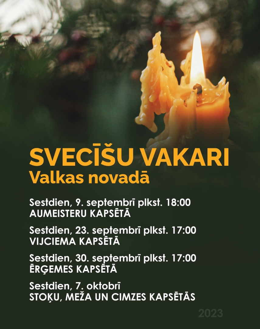 Svecīšu vakaru afiša